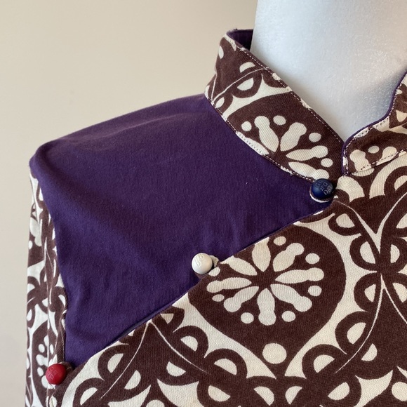 Jersey Knit Contemporary Chinese Qipao Style dress - Picture 4 of 5